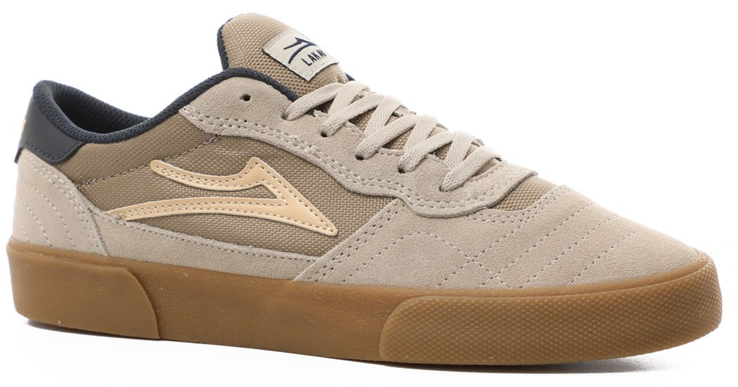 Lakai Cambridge Skate Shoes cream suede Free Shipping Tactics