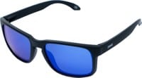 Dang Shades All Terrain Polarized Sunglasses - matte black/blue mirror polarized lens