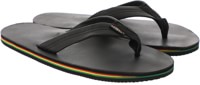 Rainbow Sandals The Rastafarian Sandals - black