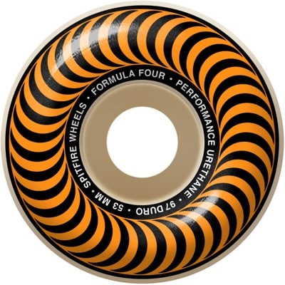 Spitfire Formula Four Classic Skateboard Wheels - natural/orange (97d) - view large