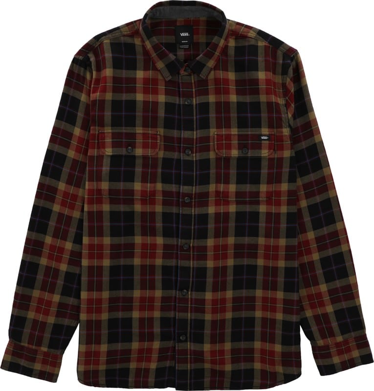 Vans Sycamore Flannel Shirt black/pomegranate Tactics
