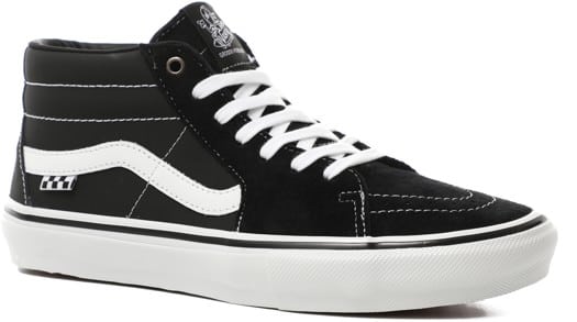 Vans Skate Grosso Mid Shoes - black/white/emo leather - view large