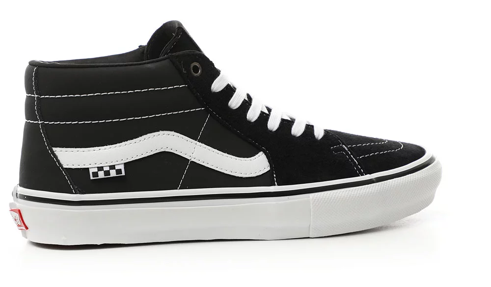 schoonmaken Krachtcel Uitverkoop Vans Skate Grosso Mid Shoes - black/white/emo leather - Free Shipping |  Tactics