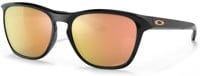 Oakley Manorburn Sunglasses - polished black/prizm rose gold lens