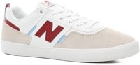 New Balance Numeric 306 Skate Shoes - white/burgundy
