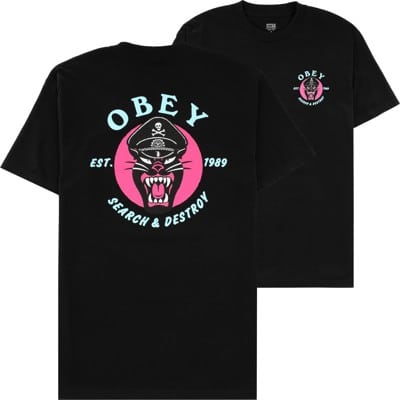 Obey Obey Battle Panther T-Shirt - black - view large