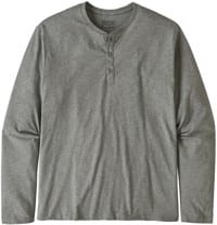 Patagonia Organic Cotton Lightweight Henley L/S T-Shirt - feather grey