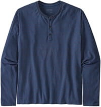 Patagonia Organic Cotton Lightweight Henley L/S T-Shirt - wavy dobby: stone blue