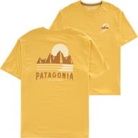 Patagonia Tube View Organic T-Shirt - mountain yellow