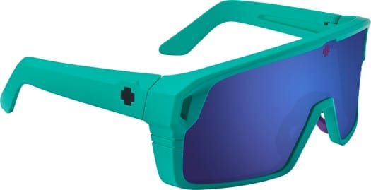 Spy Monolith Sunglasses - matte teal/happy gray green dark blue spectra mirror lens - view large