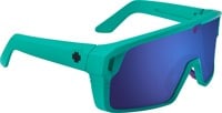 Spy Monolith Sunglasses - matte teal/happy gray green dark blue spectra mirror lens