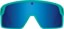 Spy Monolith Sunglasses - matte teal/happy gray green dark blue spectra mirror lens - front