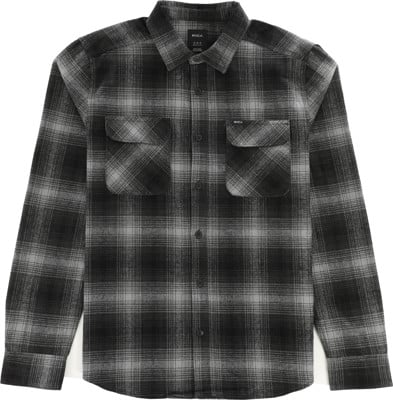 RVCA Vesuvio Flannel Shirt - black - view large