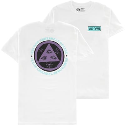 Welcome Latin Talisman T-Shirt - white/purple/teal - view large