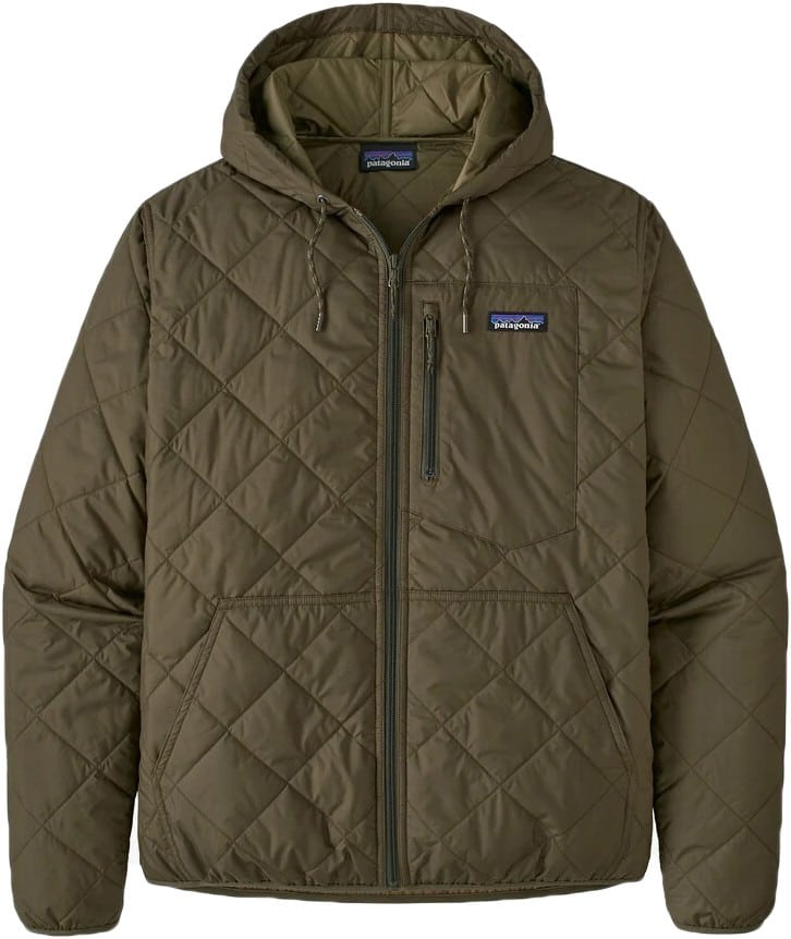 Patagonia Diamond Quilt Bomber Hoody Jacket basin green Free