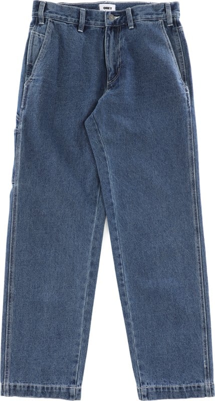 Obey Hardwork Carpenter Denim Jeans - light indigo - Free Shipping | Tactics