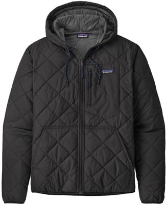 patagonia diamond quilt bomber hoody jacket - black s