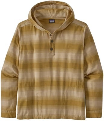 Patagonia Lightweight Fjord Flannel Hoody - horizon hombre: mulch brown - view large