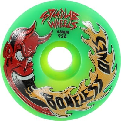 Speedlab The Boneless Ones Skateboard Wheels - green swirl (95a) - view large