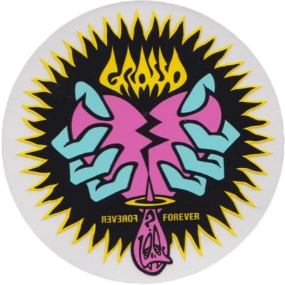 Black Label Grosso Broken Heart Sticker - pink - view large