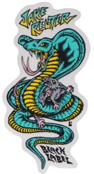 Black Label Reuter Snake & Rat Sticker - blue