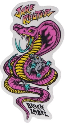 Black Label Reuter Snake & Rat Sticker - pink - view large
