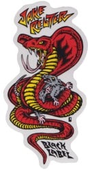Black Label Reuter Snake & Rat Sticker - red