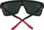 soft matte black red fade/happy gray green red spectra lens - reverse