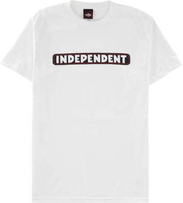 Independent Bar Logo T-Shirt - white - view large