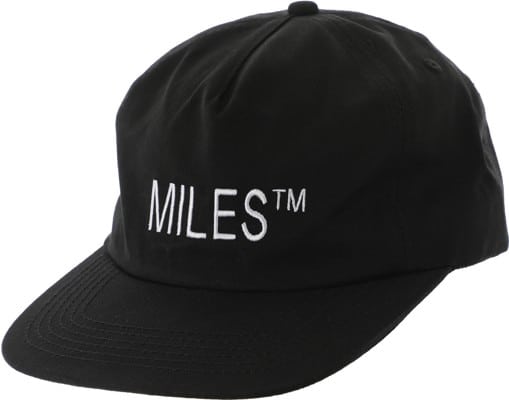 Miles Logo Snapback Hat - black - view large