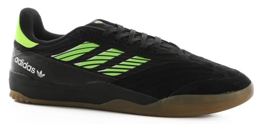 Adidas Copa Nationale Skate Shoes - core black/signal green/gum4 - view large