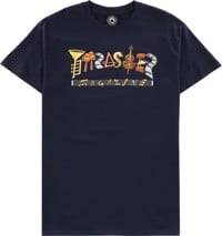 Thrasher Filmore Logo T-Shirt - navy