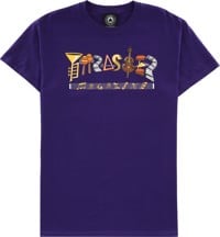 Thrasher Filmore Logo T-Shirt - purple