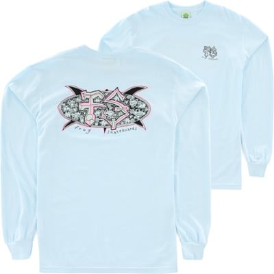 Frog Surf Turtle L/S T-Shirt - water blue - view large