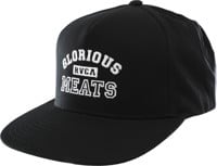 RVCA Matty Matheson Glorious Meats Snapback Hat - black