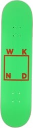 WKND Logo 8.0 Skateboard Deck - green/orange
