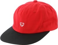 Tactics Icon 6 Panel Strapback Hat - red