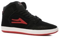 Lakai Telford Skate Shoes - (doomsayers) black/red suede