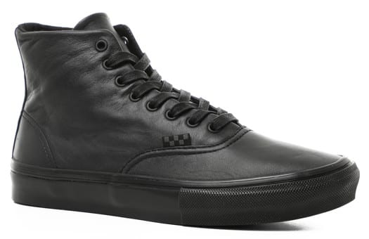 black leather vans shoes cheap