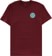 burgundy/abstract blue - front