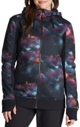 Roxy Women's Frost Printed Hoodie - true black pensine