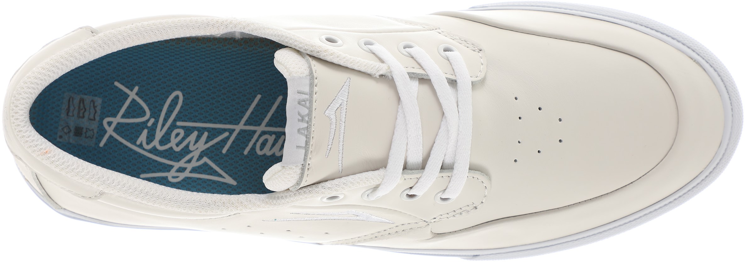 Lakai Riley 3 Skate Shoes - white leather | Tactics