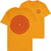 Spitfire Classic Swirl Overlay T-Shirt - gold/red/black