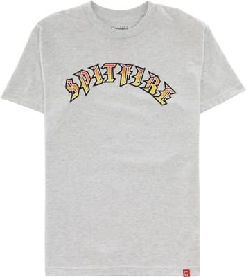 Spitfire Old E T-Shirt - ash/red-yellow fade - view large