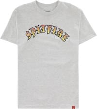Spitfire Old E T-Shirt - ash/red-yellow fade