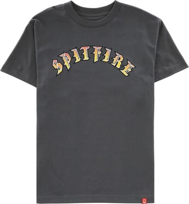 Spitfire Old E T-Shirt - charcoal/red-yellow fade - view large