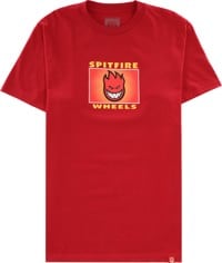 Spitfire Spitfire Label T-Shirt - cardinal/multi-colored