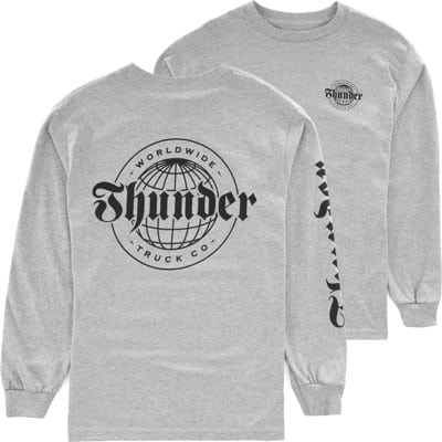 Thunder Worldwide Script Sleeve L/S T-Shirt - athletic heather/black - view large