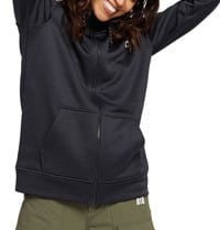 Burton Women's Oak Full-Zip Fleece Hoodie - true black heather