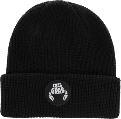 Crab Grab Circle Patch Beanie - black - view large